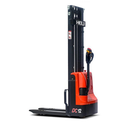 Transpaleta noua electrica cu catarg duplex, model CDD16J